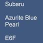 Preview: Subaru, Azurite Blue Pearl, E6F.